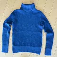 Estnation bis モヘア混タートルニット　M