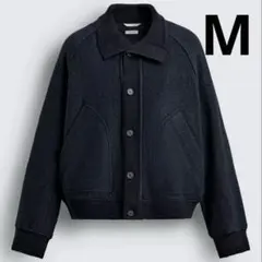 ￼(そうた様専用)ZARA リブ襟切り替えジャケット M