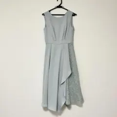 AIMER お呼ばれ ワンピース ドレス ライトブルー M 結婚式 二次会 水色のサムネイル