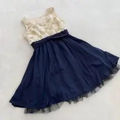 Rew de Rew ドレス レーストップス フレアスカート ノースリーブ