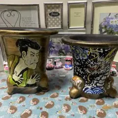 祥山 錦鉢 京楽焼 万年青鉢 蘭鉢 4号鉢 植木鉢 鳳凰 金彩 古典園芸 祥山 錦鉢 京楽焼 万年青鉢 蘭鉢 4号鉢 植木鉢 鳳凰 金彩 古典園芸