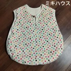 ミキハウス　スリーパー　カラフルドット柄　中綿