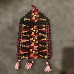 エジプト　ビーズ刺繍 タッセル付き 壁掛け装飾のサムネイル