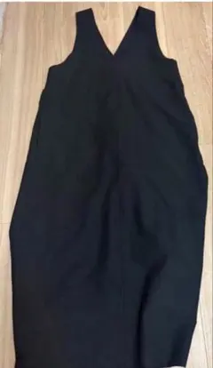 バックリボン キャミワンピース ブラック M