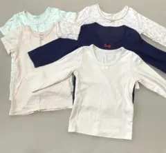 アンダーシャツ 肌着　半袖２枚と長袖３枚　5枚セット 110cm