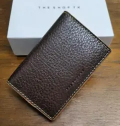 THE SHOP TK　新品　メンズ　カードケース(オレンジ/Dブラウン)