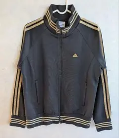 adidas CLIMA365ジャージ ブラック/ゴールド（ラメ入り）