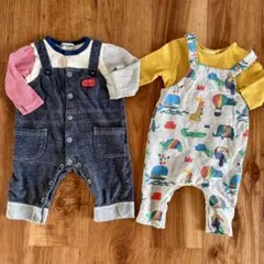 next動物柄ロンパース＆KPサロペット風ロンパース