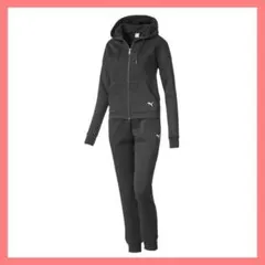 プーマ☆超美品♪スタイルアップ裏起毛ジップパーカー&ジョガーパンツセットアップL