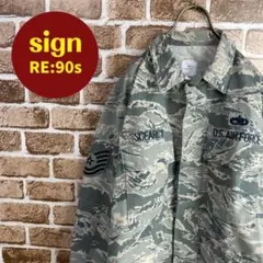 90's US.AIR FORCE　USA製　米軍　ミリタリーシャツ　激レアのサムネイル