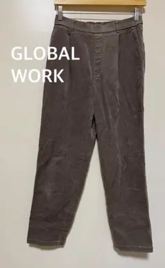 GLOBAL WORK グローバルワーク　ブラウン コーデュロイパンツ　L