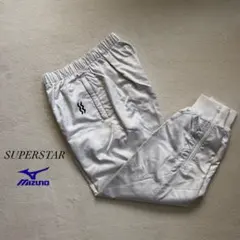 ミズノ 防寒 【M】 ジャージパンツ スーパースター シャカシャカ 光沢 撥水