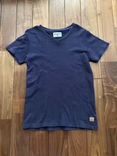 BILLABONG ネイビー Vネック Tシャツ M