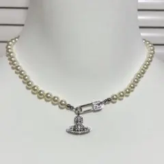 Vivienne Westwood パール ネックレス シルバー 安全ピン