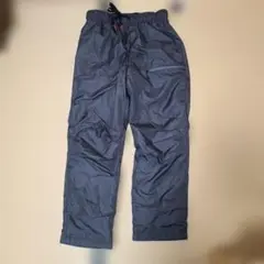 ダークグレー ウエストゴム付きパンツ裏フリース