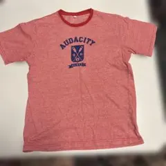 メンズ　半袖Tシャツ レッド　綿100 M