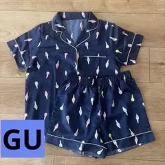 GU サテンパジャマ　ルームウェア　Lサイズのサムネイル