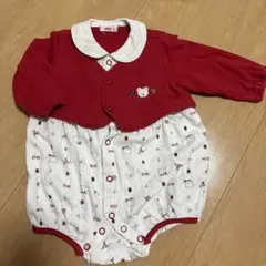 ロンパース 70 女の子　赤