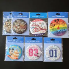 Disney ディズニー 缶バッジ 7個セット