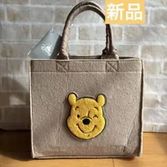 ディズニーストア　プーさん　フェルト　刺繍　トートバッグ　新品・タグ付き
