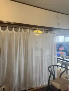Vintage Linen 麻カーテン リネンカーテン オフホワイト 間仕切りのサムネイル