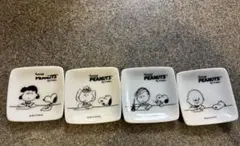 PEANUTS スヌーピー　チャーリブラウン　サリー　ルーシー　豆皿セット 4枚