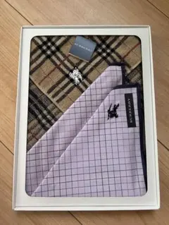Burberry ハンカチ 2枚セット ギフトボックス付き
