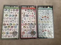 スヌーピー PEANUTS ボンボンドロップシール 3枚セット 正規品