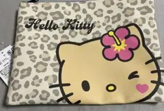 ハローキティ　サンリオ　ヒョウ柄　ポーチ