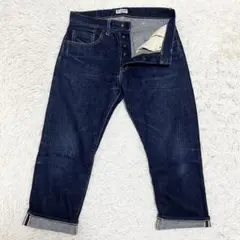 美品！桃太郎ジーンズ 銅丹 セルビッチ デニムパンツ w33 日本製 極美品 桃太郎ジーンズ W33 銅丹レーベル セルビッチ デニムパンツ