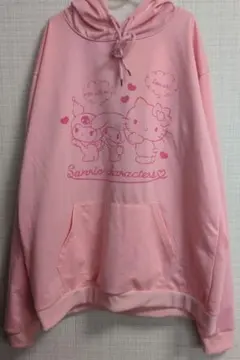サンリオキャラクター ピンクパーカー フリーサイズ