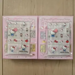 サンリオ　トレーディングミニタイルシール　キティ　ハローキティ　2枚