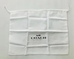 COACH ホワイト ショッパー 約38cm x 48cm バッグ保存用布袋