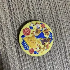 ディズニー刺繍缶バッチ2 美女と野獣