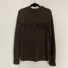 【earth music&ecology】胸元フリンジニット