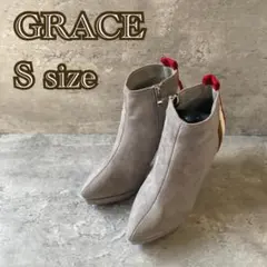 GRACE(S)ショートブーツ/グレー/スエード/エレガントのサムネイル