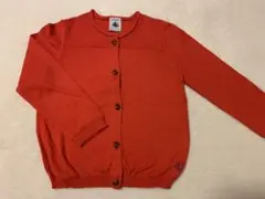 プチバトーpetit bateau 18m80〜90 赤カーディガン