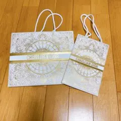 CHRISTIAN DIOR ショップ袋 大小セット
