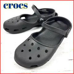 【廃盤・希少】crocs クロックス メリージェーン カリン サンダル 21 黒のサムネイル