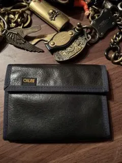 CALEE x CORDURAレザー xナイロン　ウォレット