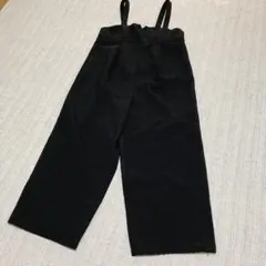 セール中‼️【美品】Samansa Mos2 リネンタッチ サロペット ブラックのサムネイル