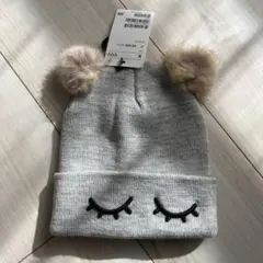 H&M   キッズ　ラメニットキャップ