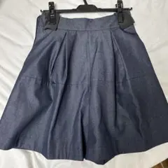 TREFLE +1 タックショートパンツ　デニム