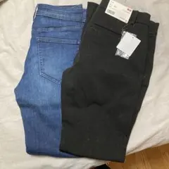 スマートシェイプパンツ ブラック ブルー 2色セット