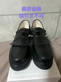 art comes first BLACK FRINGE LOAFER 7 - メルカリ