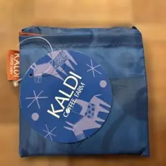 カルディ KALDI エコバッグ ブルー