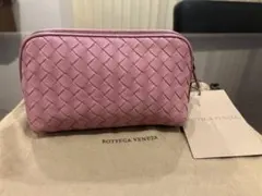 Bottega Veneta ピンク レザー ポーチのサムネイル