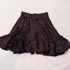 ROJITA レースアップジャガードスカート （ブラック）　中古