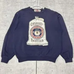 80s 90s CAPTAIN SANTA 両面プリント スウェットトレーナー