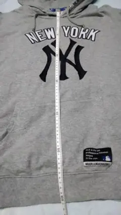 MLB New York Yankees パーカー グレー